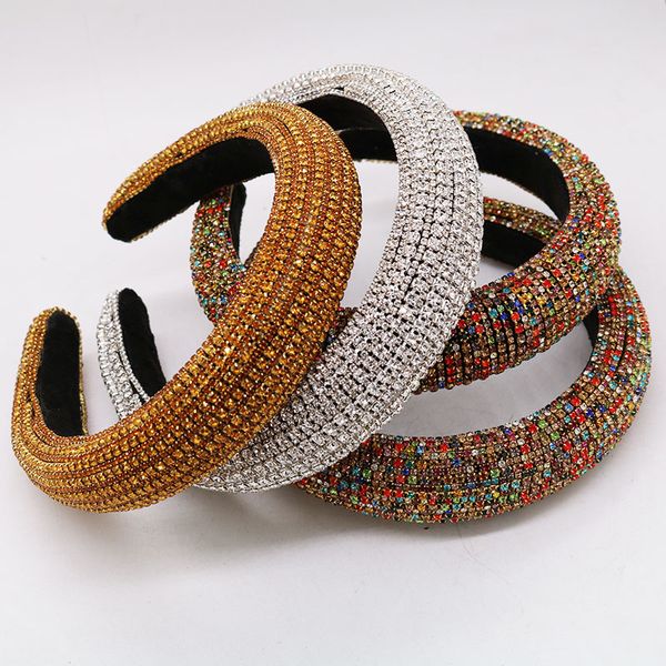 wide sponge tiara baroque tiaras and crowns handmade hair band luxury color crystal head wedding hair accessories tiara de noiva mx200720, White;golden
wide sponge tiara baroque tiaras and crowns handmade hair band luxury color crystal head wedding hair accessories tiara de noiva mx200720, White;golden