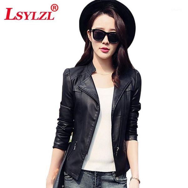 2018 new fashion women autunm winter black pu lady bomber motorcycle cool outerwear coat with belt office lady b5571
2018 new fashion women autunm winter black pu lady bomber motorcycle cool outerwear coat with belt office lady b5571