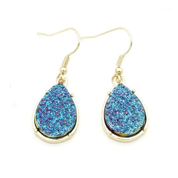 dangle & chandelier 9 colors water drop drusy druzy earrings teardrop imitation lava stone earings gold color brand jewelry for women1, Silver
dangle & chandelier 9 colors water drop drusy druzy earrings teardrop imitation lava stone earings gold color brand jewelry for women1, Silver