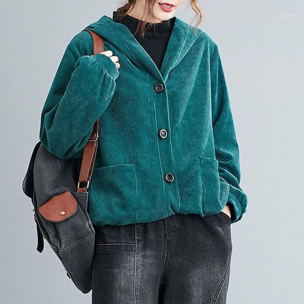 women hooded coat winter corduroy fleece lining buttons pockets adjustable drawstring loose casual warm outerwear 1, Black;brown
women hooded coat winter corduroy fleece lining buttons pockets adjustable drawstring loose casual warm outerwear 1, Black;brown