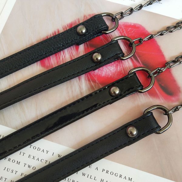 long shoulder straps belt bag single shoulder strap messenger backpack pu metal chain shoulder strap accessories, Black
long shoulder straps belt bag single shoulder strap messenger backpack pu metal chain shoulder strap accessories, Black
