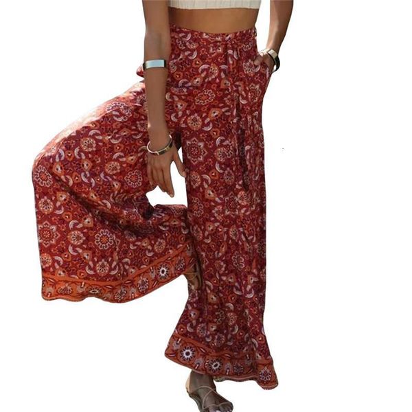 summer beach boho floral wide leg pants 2020 fashion ladies casual vacation beach holiday bottoms casual loose long trousers, Black;white
summer beach boho floral wide leg pants 2020 fashion ladies casual vacation beach holiday bottoms casual loose long trousers, Black;white