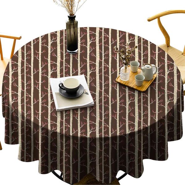 round table cover spillproof tablecloth abstract pattern with birch trees in autumn season leafy branches modern
round table cover spillproof tablecloth abstract pattern with birch trees in autumn season leafy branches modern