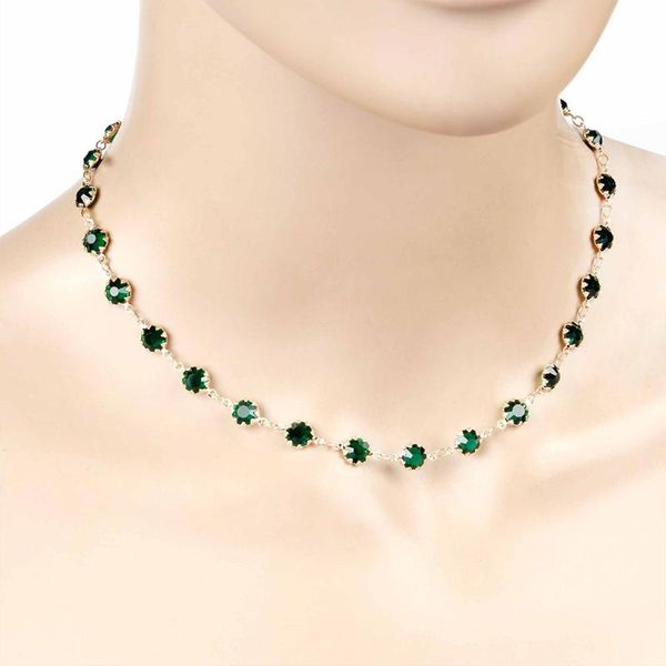 pendant necklaces elegant simple green cz choker necklace fashion women's wedding engagement chain charming ladies party jewelry gifts, Silver
pendant necklaces elegant simple green cz choker necklace fashion women's wedding engagement chain charming ladies party jewelry gifts, Silver