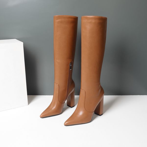 qutaa 2021 keep warm knee high boots autumn winter pu leather women shoes pointed toe fashion high heel woman boots size 34-43 201123, Black
qutaa 2021 keep warm knee high boots autumn winter pu leather women shoes pointed toe fashion high heel woman boots size 34-43 201123, Black