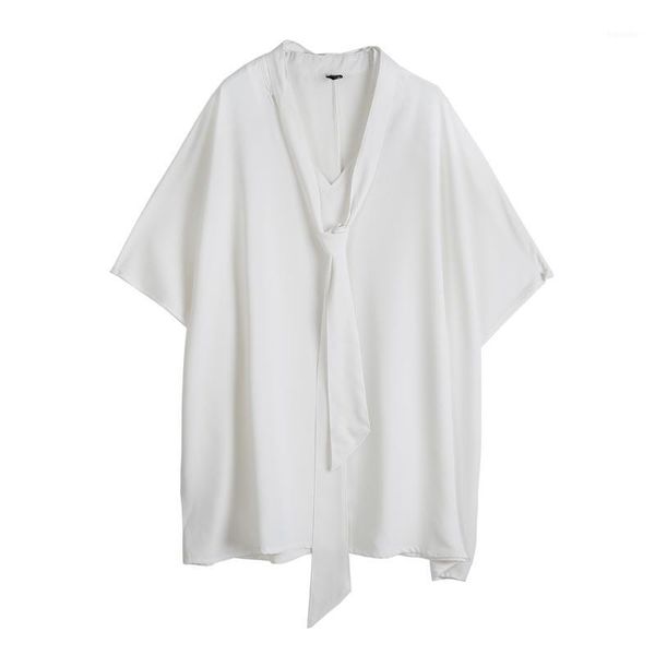 men's casual shirts men oversize short sleeve tie bow loose black white pullover shirt male women couple japan streetwear dress shirts1, White;black
men's casual shirts men oversize short sleeve tie bow loose black white pullover shirt male women couple japan streetwear dress shirts1, White;black