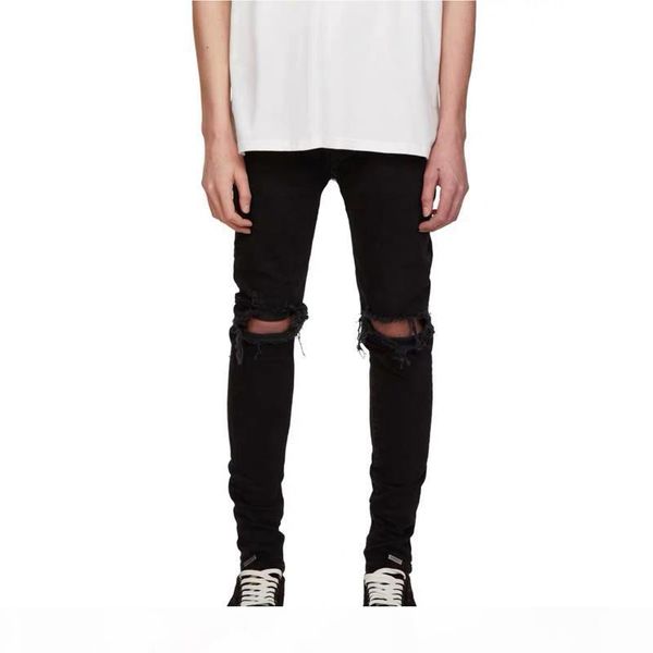 20ss skinny slim-fit stretch denim trousers hole pencil pants ripped denim jeans washed fashion casual high street denim pants, Blue
20ss skinny slim-fit stretch denim trousers hole pencil pants ripped denim jeans washed fashion casual high street denim pants, Blue