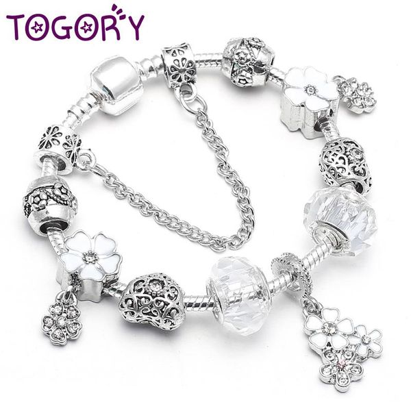 charm bracelets togory silver color dazzling daisy pendant bracelet clear cz pink glass beads brand for women diy jewelry, Golden;silver
charm bracelets togory silver color dazzling daisy pendant bracelet clear cz pink glass beads brand for women diy jewelry, Golden;silver