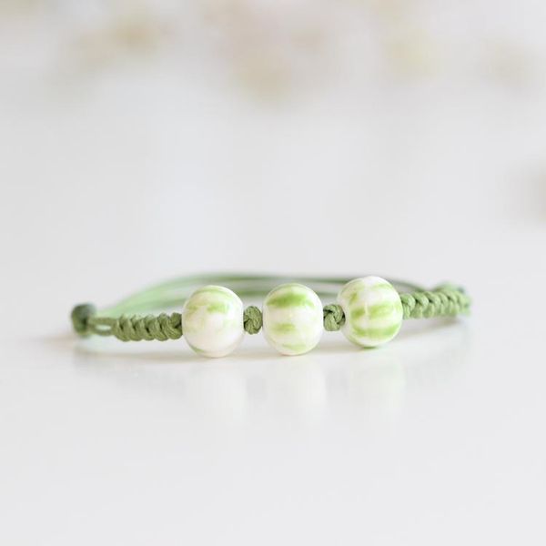 charm bracelets summer style hand knitted simple beaded ceramic bangles fashion small porcelain bracelet for female jewelry mujer, Golden;silver
charm bracelets summer style hand knitted simple beaded ceramic bangles fashion small porcelain bracelet for female jewelry mujer, Golden;silver