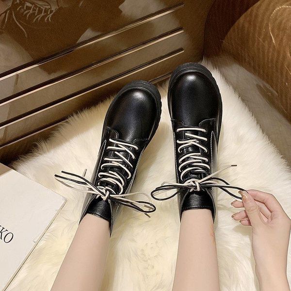 rubber women's shoes boots round toe lace up booties ladies boots-women fashion rain, Black
rubber women's shoes boots round toe lace up booties ladies boots-women fashion rain, Black