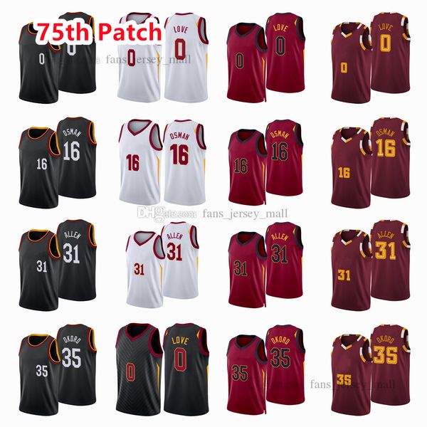 printed 75th patch city basketball jerseys isaac 35 okoro jarrett 31 allen cedi 16 osman kevin 0 love jersey color white red black custom, Black;red
printed 75th patch city basketball jerseys isaac 35 okoro jarrett 31 allen cedi 16 osman kevin 0 love jersey color white red black custom, Black;red
