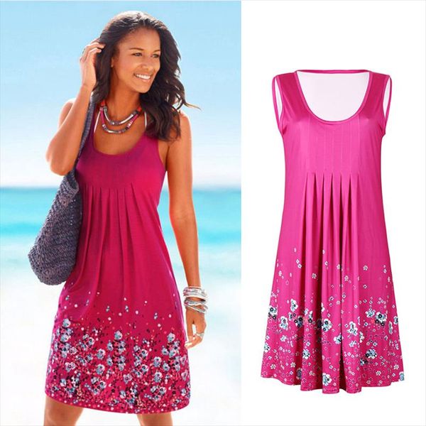 women dress 2019 new arrival rose print sleeveless summer dress o neck casual loose mini chiffon dresses vestidos, Black;gray
women dress 2019 new arrival rose print sleeveless summer dress o neck casual loose mini chiffon dresses vestidos, Black;gray