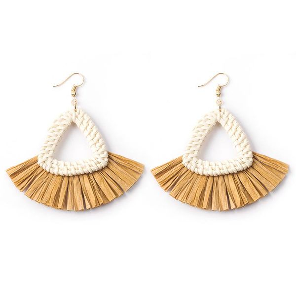 stud handmade braided lafite grass tassel earrings women fan shaped rattan knit earring crystal embellished weaving, Golden;silver
stud handmade braided lafite grass tassel earrings women fan shaped rattan knit earring crystal embellished weaving, Golden;silver