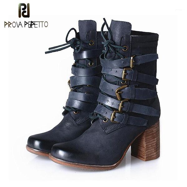 boots prova perfetto british short for women belt buckles fringe chunky heel booties genuine leather female high boots1, Black
boots prova perfetto british short for women belt buckles fringe chunky heel booties genuine leather female high boots1, Black