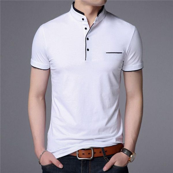 mandarin collar short sleeve tee shirt men 2020 spring summer new men brand clothing slim fit cotton t-shirts s7645, White;black
mandarin collar short sleeve tee shirt men 2020 spring summer new men brand clothing slim fit cotton t-shirts s7645, White;black