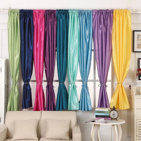 9 colors window curtain semi-blackout solid satin fabric for home decoration living room drapery rod pocket
9 colors window curtain semi-blackout solid satin fabric for home decoration living room drapery rod pocket