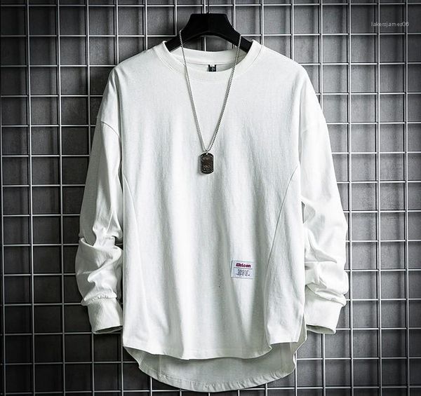 fashion applique mens tees pure color mens designer t shirts casual street loose crew neck tees long sleeved t shirts, White;black
fashion applique mens tees pure color mens designer t shirts casual street loose crew neck tees long sleeved t shirts, White;black