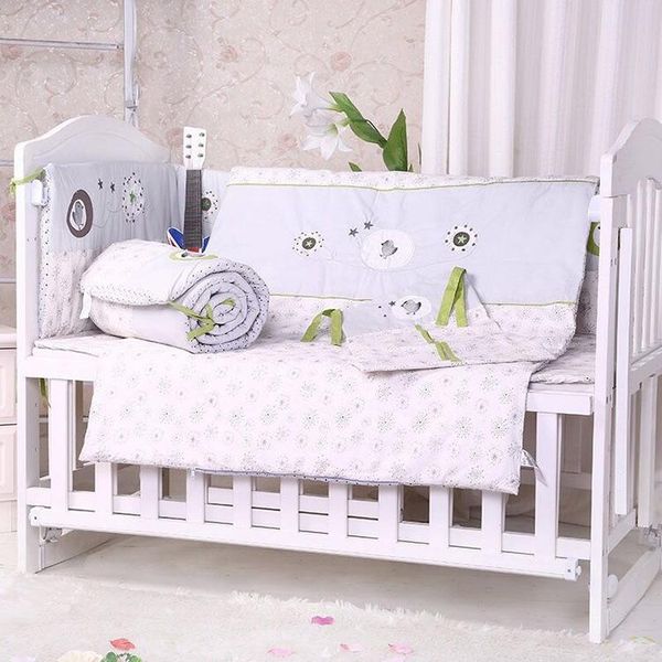 bedding sets 5pcs baby set cotton embroidered children quilt crib bumpers fitted sheet mattress cover bed skirt hanging storage bag
bedding sets 5pcs baby set cotton embroidered children quilt crib bumpers fitted sheet mattress cover bed skirt hanging storage bag