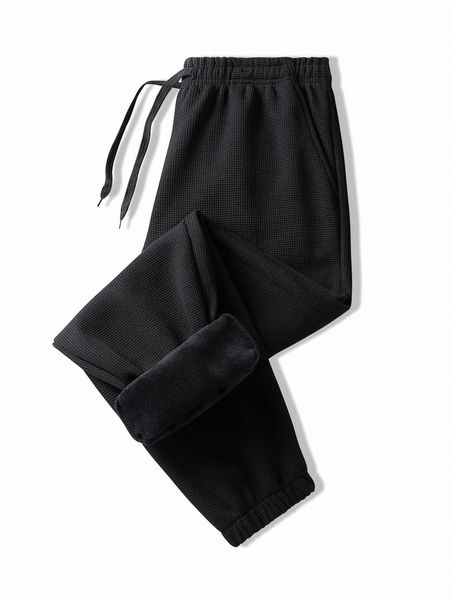 men slant pocket solid tapered pants m8tr#, Black 
men slant pocket solid tapered pants m8tr#, Black