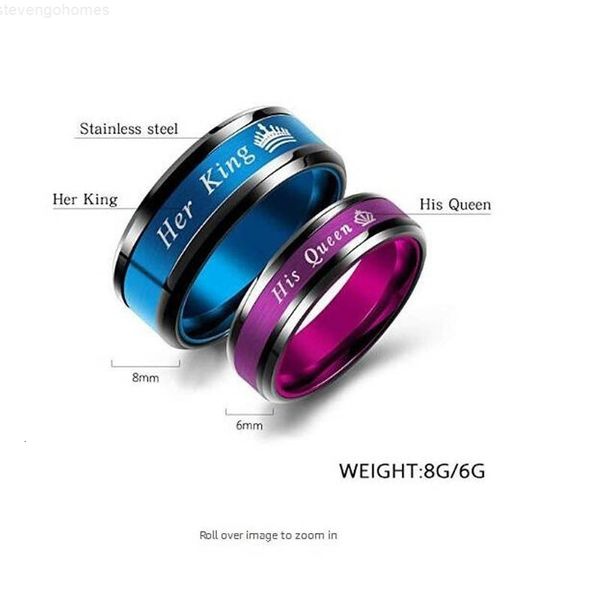 jewelry steel classic 2020 blue stainless her king / his queen valentine's day gift anniversary couple ring, Silver
jewelry steel classic 2020 blue stainless her king / his queen valentine's day gift anniversary couple ring, Silver