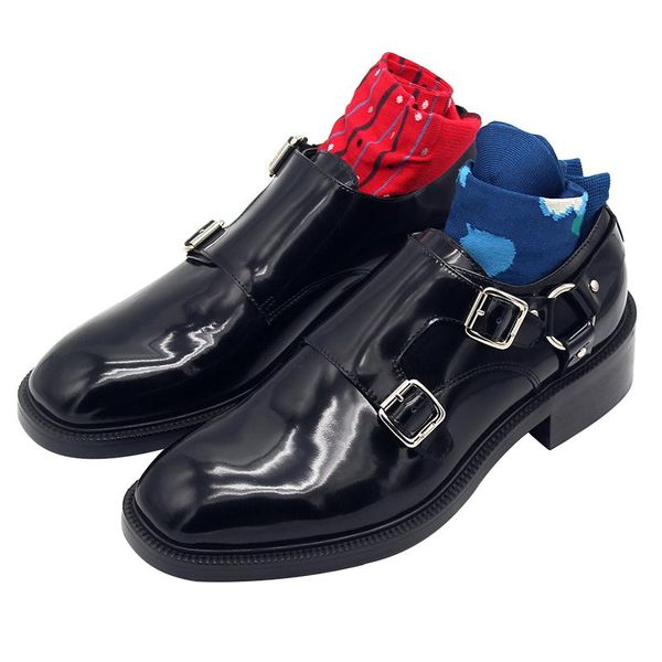 winter metal buckle monk shoes genuine leather wedding shoes oxford casual handmade increase men, Black
winter metal buckle monk shoes genuine leather wedding shoes oxford casual handmade increase men, Black