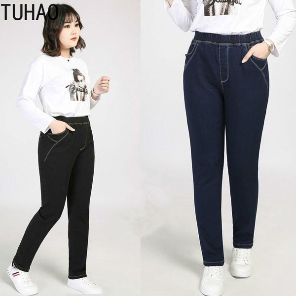 tuhao 2020 spring summer jeans large size women's pants elastic waist elasticity pants plus size 9xl 8xl 7xl 6xl trousers wm361, Blue
tuhao 2020 spring summer jeans large size women's pants elastic waist elasticity pants plus size 9xl 8xl 7xl 6xl trousers wm361, Blue