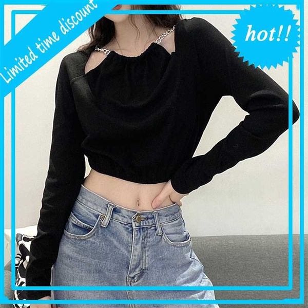 2021ins net red wind autumn and winter new women's wear pure color slim body exposed navel long sleeve hollow out t-shirt, White
2021ins net red wind autumn and winter new women's wear pure color slim body exposed navel long sleeve hollow out t-shirt, White