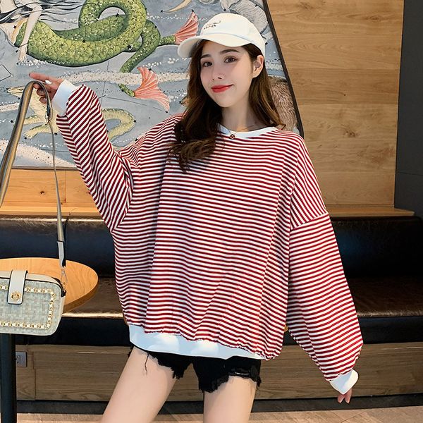2021 autumn new all-female loose korean-style neck pullover puff sleeve striped female shirt j4cb, Black
2021 autumn new all-female loose korean-style neck pullover puff sleeve striped female shirt j4cb, Black