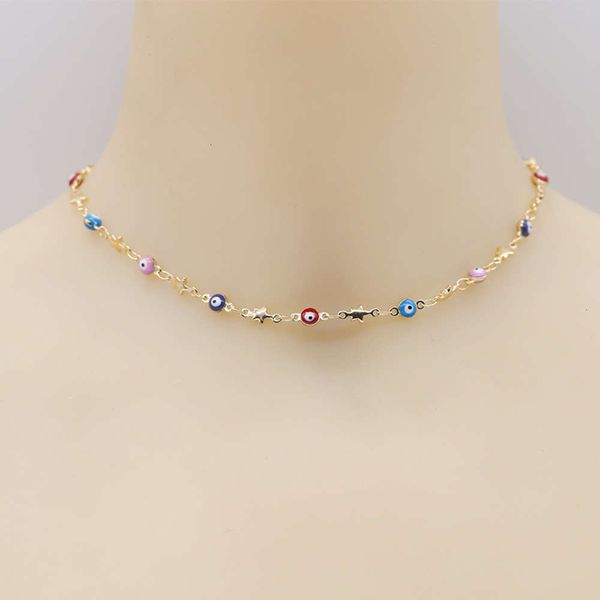 jewelry bohemian eye necklace women's fashion simple and exquisite star neck jewelry, Silver
jewelry bohemian eye necklace women's fashion simple and exquisite star neck jewelry, Silver