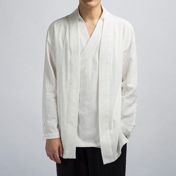 men's casual shirts sinicism store ins men clothes 2021 mens cotton and linen solid causal kimono black jacket male korean style windbr, White;black
men's casual shirts sinicism store ins men clothes 2021 mens cotton and linen solid causal kimono black jacket male korean style windbr, White;black