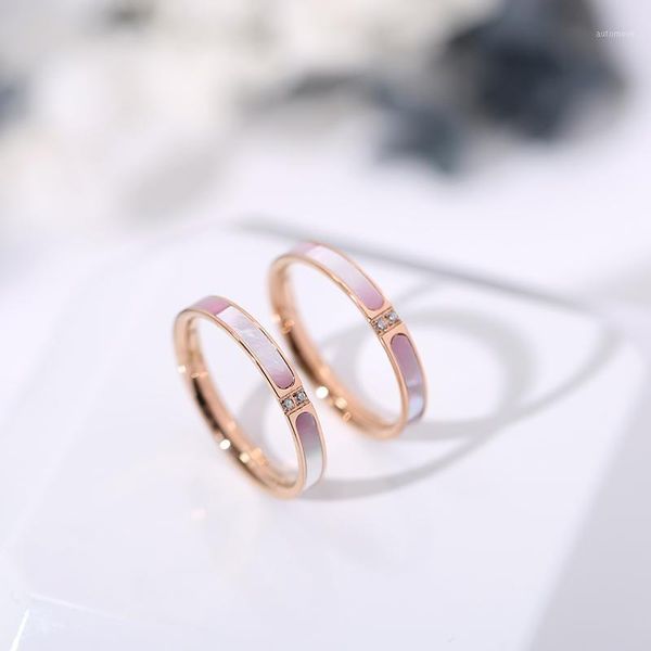 yun ruo 2020 fashion pink shell zirconia ring couple rose gold color woman birthday gift party titanium steel jewelry never fade1, Slivery;golden
yun ruo 2020 fashion pink shell zirconia ring couple rose gold color woman birthday gift party titanium steel jewelry never fade1, Slivery;golden