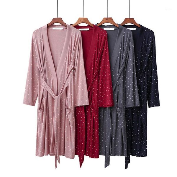 nightwear home wear 2020 new modal kimono robe nightdress printed pink bridal robe brand designer nightwear pijamas women1, Black;red
nightwear home wear 2020 new modal kimono robe nightdress printed pink bridal robe brand designer nightwear pijamas women1, Black;red
