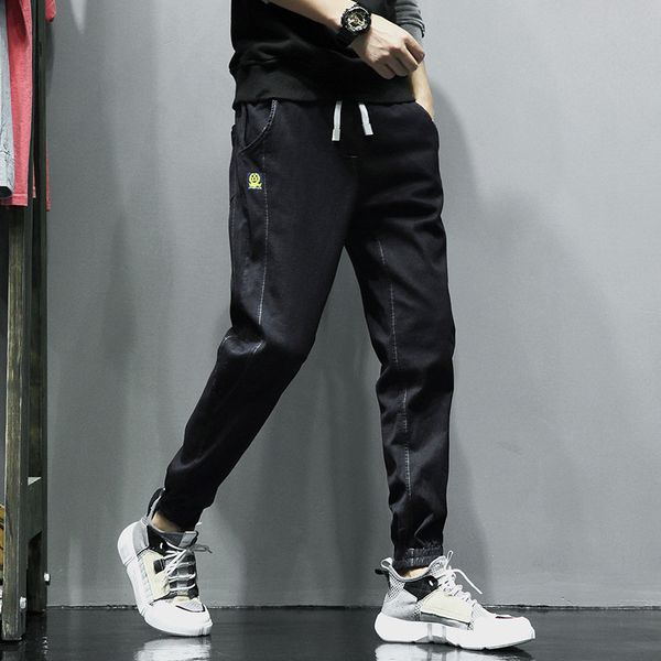 autumn new men's loose jeans youth stretch casual fashion harem nine-point pants, Black
autumn new men's loose jeans youth stretch casual fashion harem nine-point pants, Black