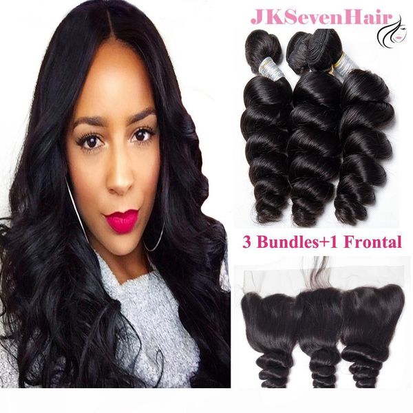 12a grade loose wave brazilian virgin hair 3bundles with 13x4 inch lace frontal 100% unprocessed malaysian peruvian human hair wefts, Black
12a grade loose wave brazilian virgin hair 3bundles with 13x4 inch lace frontal 100% unprocessed malaysian peruvian human hair wefts, Black