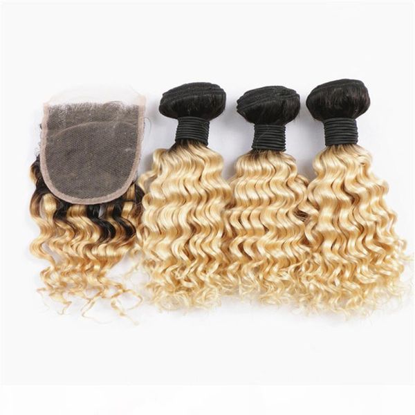 dark root #1b 613 blonde ombre 4x4 lace closure with deep wave 3bundles black and blonde ombre brazilian human hair weave with closure, Black;brown
dark root #1b 613 blonde ombre 4x4 lace closure with deep wave 3bundles black and blonde ombre brazilian human hair weave with closure, Black;brown