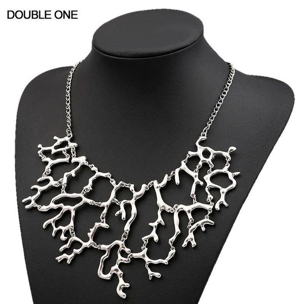 pendant necklaces fashion coral necklace vintage jewelry collar choker maxi statement for women gift, Silver
pendant necklaces fashion coral necklace vintage jewelry collar choker maxi statement for women gift, Silver