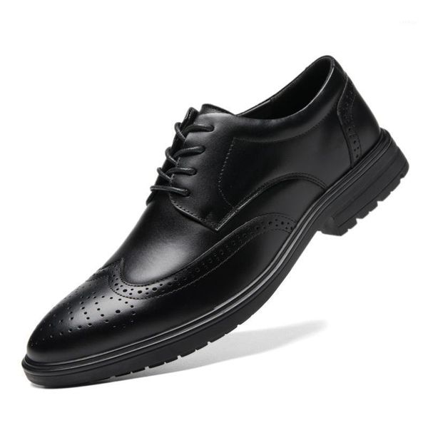 genuine leather men dress shoes autumn new brogue lace-up men shoes vintage carved formal flats wedding casual 20211, Black
genuine leather men dress shoes autumn new brogue lace-up men shoes vintage carved formal flats wedding casual 20211, Black