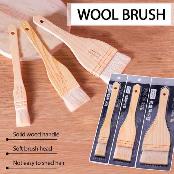 wooden handle wool baking bread cooking cake biscuit pastry brush bbq basting oil brushes barbecue kitchen gadget q1221
wooden handle wool baking bread cooking cake biscuit pastry brush bbq basting oil brushes barbecue kitchen gadget q1221