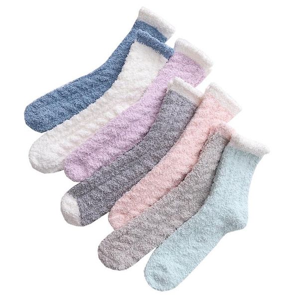 1 pair of new fashion thick twist half coral fleece socks for autumn and winter, Black
1 pair of new fashion thick twist half coral fleece socks for autumn and winter, Black