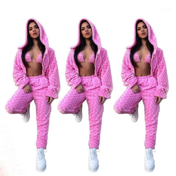 three-piece warm plush winter set women fashion long sleeve zipper hoodies bra pant suit 3 piece sets tracksuit 2020 new arrival1, Gray
three-piece warm plush winter set women fashion long sleeve zipper hoodies bra pant suit 3 piece sets tracksuit 2020 new arrival1, Gray