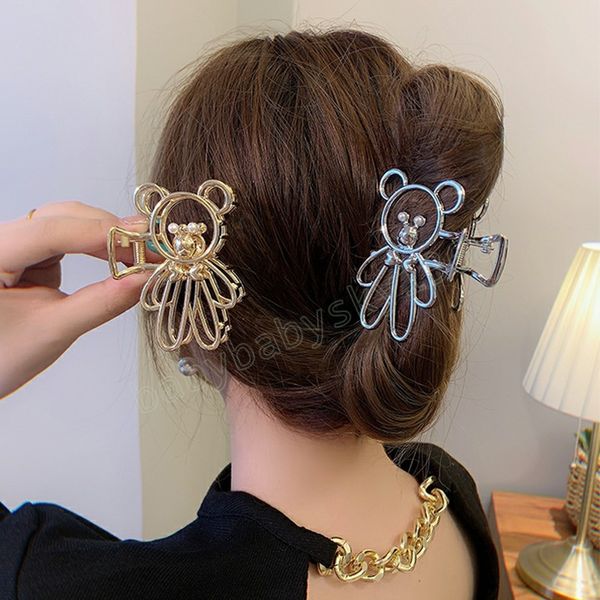 metal bear hair claws hollow geometric hair clips elegant head clip women fashion headwear hair accessories, Slivery;white
metal bear hair claws hollow geometric hair clips elegant head clip women fashion headwear hair accessories, Slivery;white