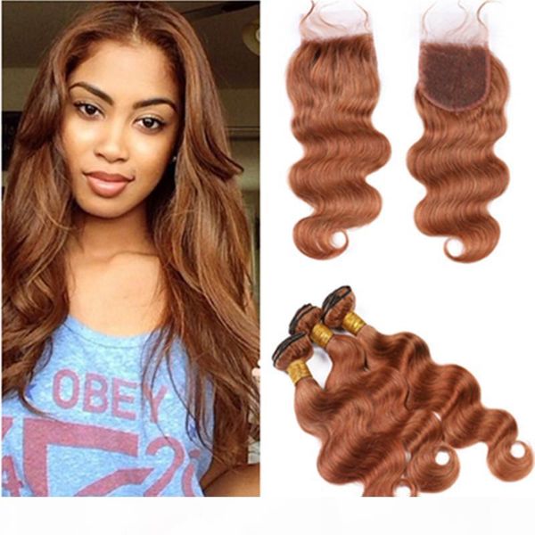 #30 medium auburn human hair 3 bundles and closure 4pcs lot brazilian body wave auburn weaves virgin hair extensions with lace closure, Black;brown
#30 medium auburn human hair 3 bundles and closure 4pcs lot brazilian body wave auburn weaves virgin hair extensions with lace closure, Black;brown