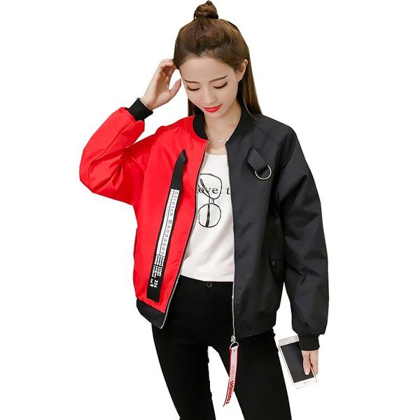 women's jackets tajiyane bomber jacket women 2021 spring autumn clothes casual korean ladies jaqueta feminina fashion zl139, Black;brown
women's jackets tajiyane bomber jacket women 2021 spring autumn clothes casual korean ladies jaqueta feminina fashion zl139, Black;brown
