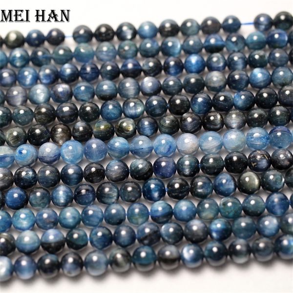meihan wholesale 6-7mmblue kyanite (1 strand) smooth round stone beads for jewelry diy making 200930, Black
meihan wholesale 6-7mmblue kyanite (1 strand) smooth round stone beads for jewelry diy making 200930, Black