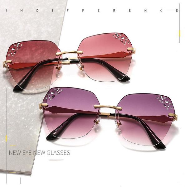fashion frameless sun glasses women men 2020 trimmed diamonds sunglasses metal glasses uv400 lunette de soleil1, White;black
fashion frameless sun glasses women men 2020 trimmed diamonds sunglasses metal glasses uv400 lunette de soleil1, White;black