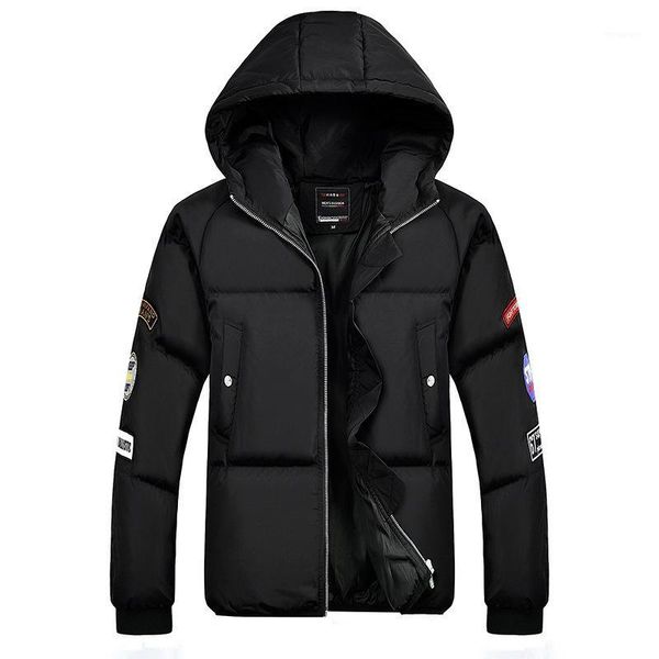 men's new style winter plus thick cotton men's wear short cotton-padded clothes jacket1, Black
men's new style winter plus thick cotton men's wear short cotton-padded clothes jacket1, Black