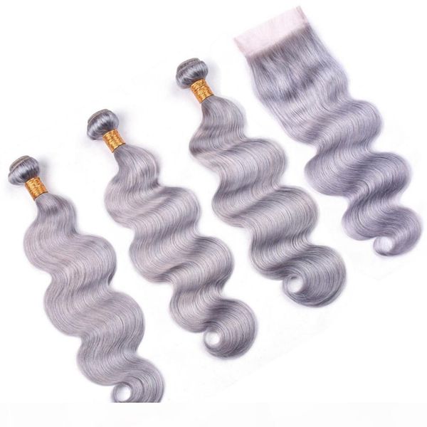 grey color body wave malaysian human hair bundles with closure silver grey wavy virgin hair weave bundles with lace front closure 4x4, Black
grey color body wave malaysian human hair bundles with closure silver grey wavy virgin hair weave bundles with lace front closure 4x4, Black