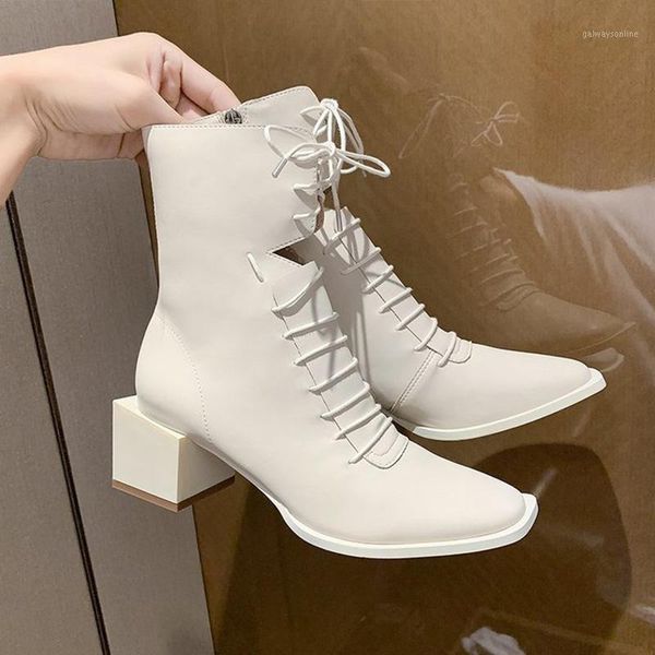 ankle boots for women pu leather autumn lace up ladies shoes elegant square toe block heels zip short botas 2020 female footwear1, Black
ankle boots for women pu leather autumn lace up ladies shoes elegant square toe block heels zip short botas 2020 female footwear1, Black
