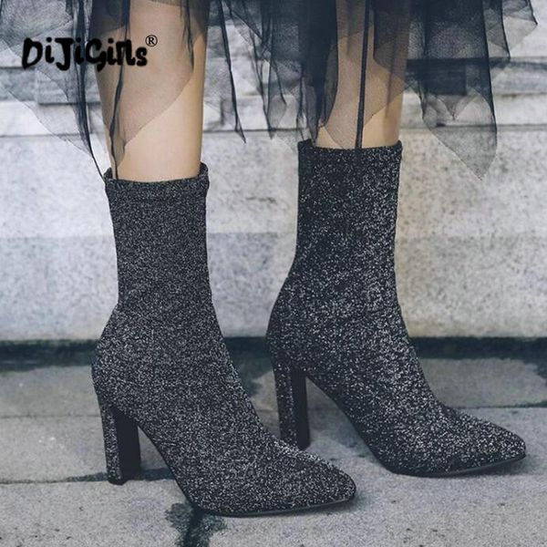 boots plus size autumn ankle women pointed toe square heels stretch fabric ladies female shoes drop, Black
boots plus size autumn ankle women pointed toe square heels stretch fabric ladies female shoes drop, Black