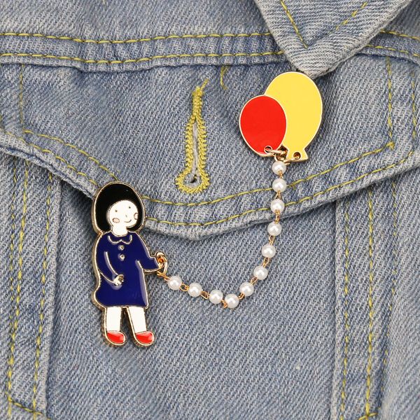 cartoon little girl walking the dog brooch pins funny japan literature alloy enamel brooches for girl christmas gift badges bag shirt pin, Gray
cartoon little girl walking the dog brooch pins funny japan literature alloy enamel brooches for girl christmas gift badges bag shirt pin, Gray